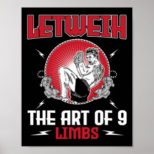 Poster Excelente Lethwei Boxing Outfit Kick Mma Kickboxin