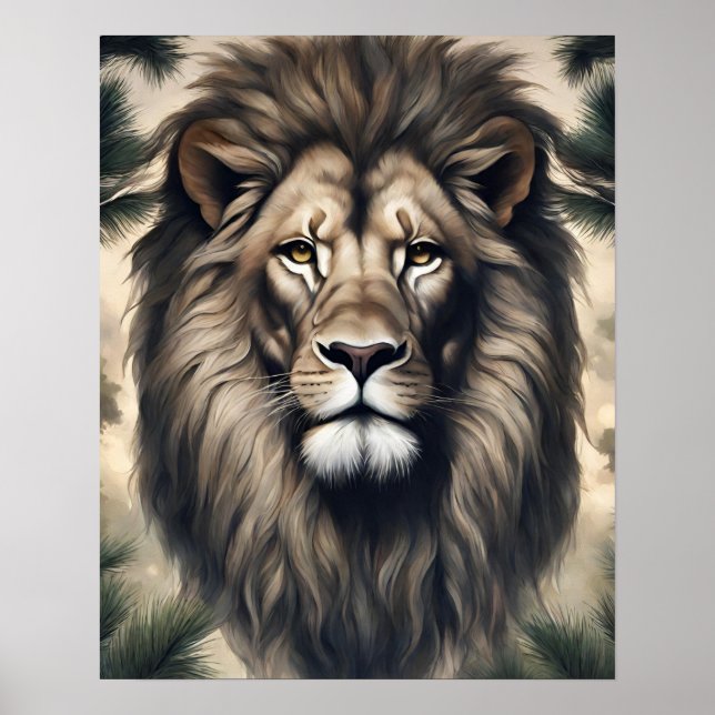 POSTER EXCELENTE LION ART (Frente)
