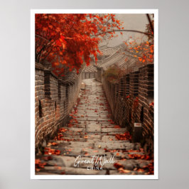 Poster Excelente Muro da China Art viagem famoso lugar