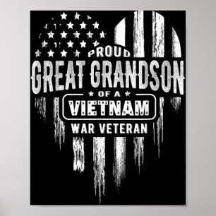 Poster Excelente orgulhoso do neto-vietnamita, veterano a