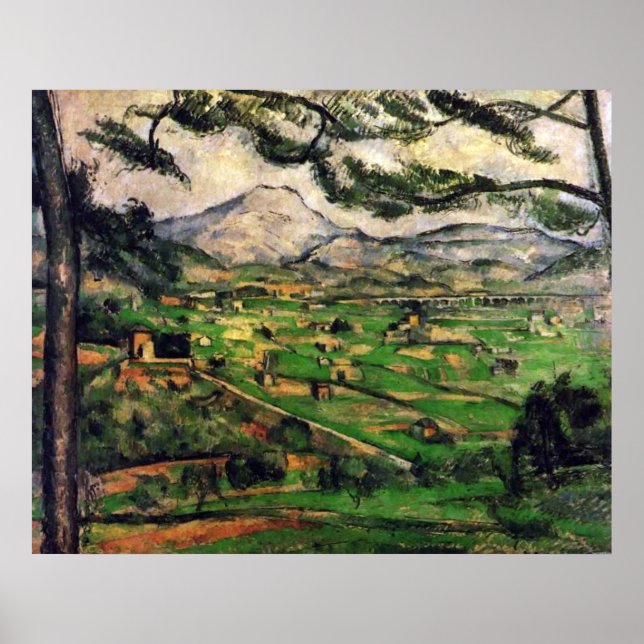Poster Excelente Pine - Paul Cezanne - c1890 (Frente)