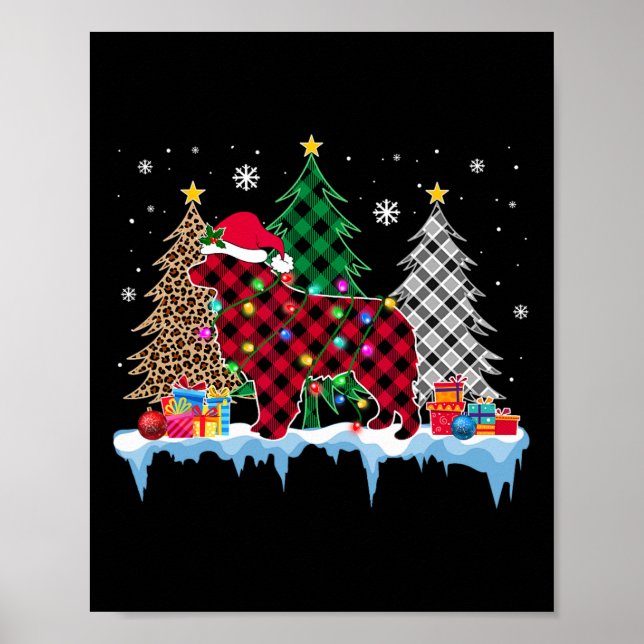 Poster Excelente Pirenéus Cachorros Árvore de Natal Diver (Frente)