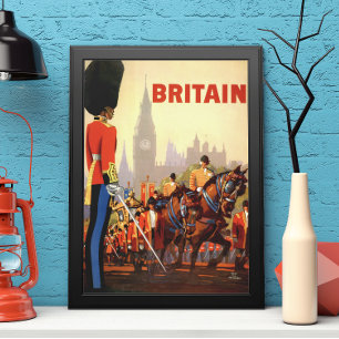 Poster Excelente Real Britânica da Guarda de Vintage King