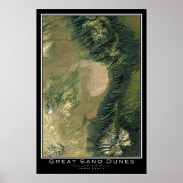 Poster Excelente Sand Dunes National Park Colorado Satell