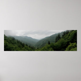 Poster Excelente Smokey Mounts National Park Panormaic 2