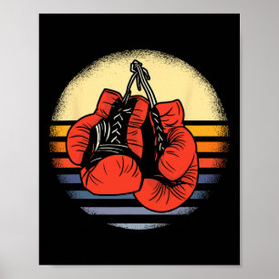 Poster Excelente Vintage Boxing Luvas Boxing Dif Boxing B