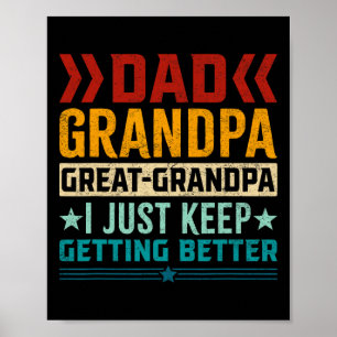 Poster Excelente Vovô Dia de os pais Vovô