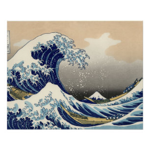 Pôster Excelente Wave Kanagawa - Pintura Japonesa
