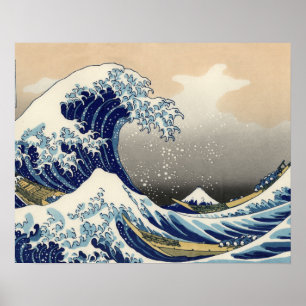 Poster Excelente Wave Kanagawa - Pintura Japonesa