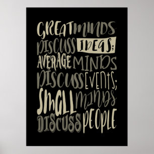 Poster Excelentes Discutem Ideias - Motivação