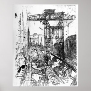 Poster Excelentes gruas no bloqueio de Miraflores - Josep
