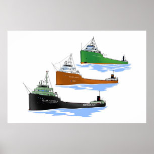 Poster Excelentes Lagos Freighter William P. Snyder Jr.