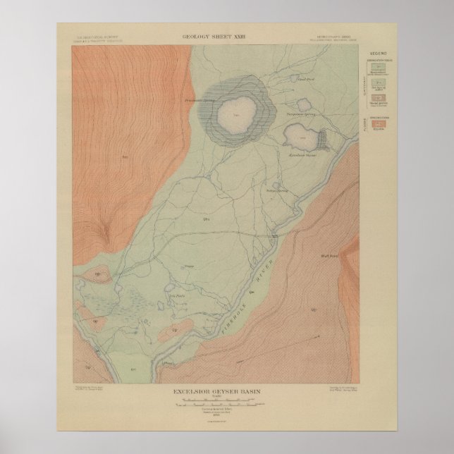 Pôster Excelsior Geyser Basin (Frente)