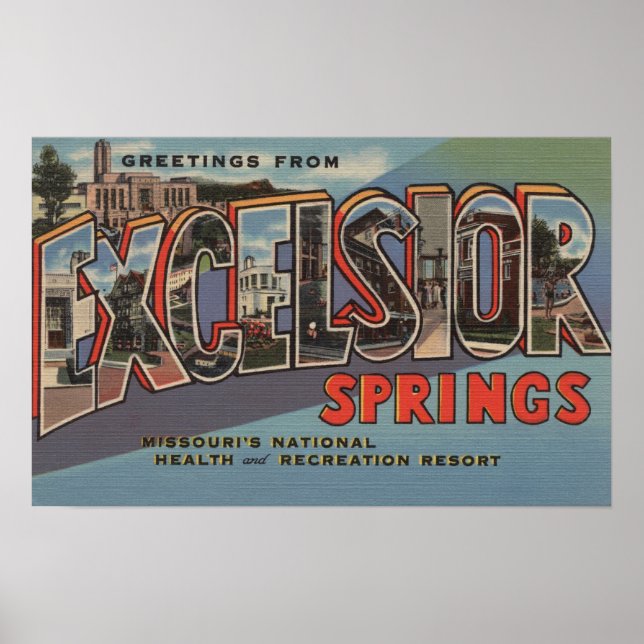 Poster Excelsior Primavera, Missouri - Letra Grande (Frente)