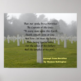 Poster Excerto De Horatius