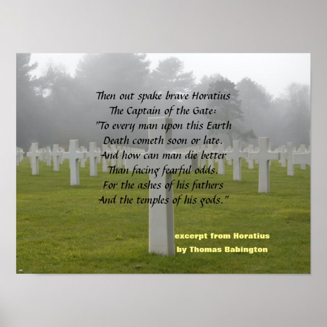 Poster Excerto De Horatius (Frente)