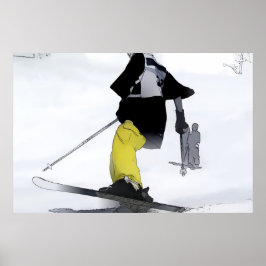 Poster Execução de Esqui Concluir