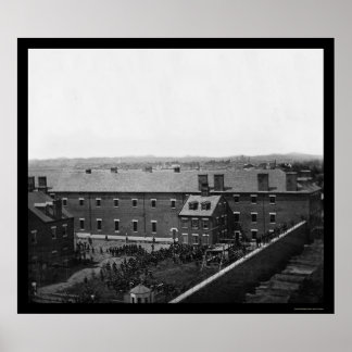 Pôster Execução dos Conspiradores de Lincoln 1865