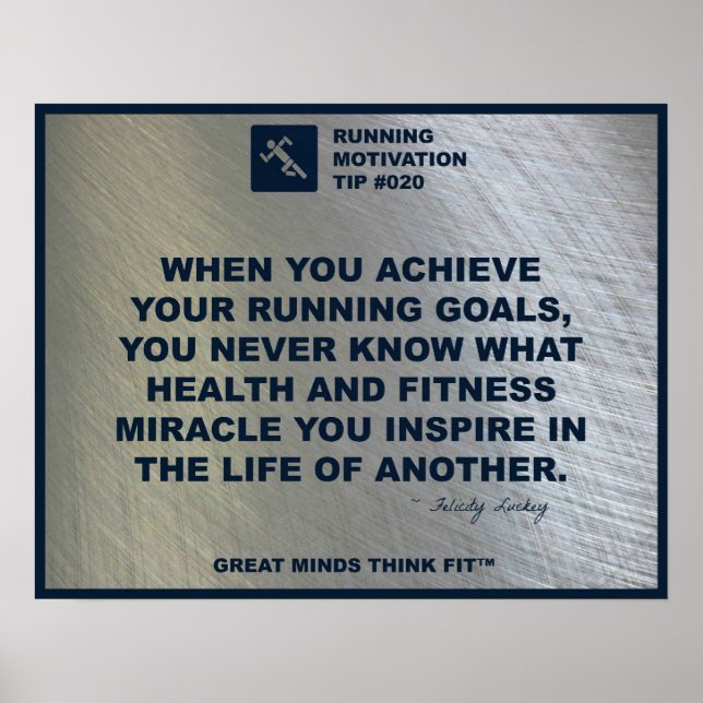 Pôster Executando Dica de Motivação #020 (Frente)