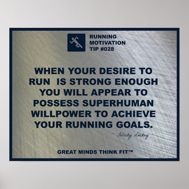 Poster Executando Dica de Motivação #028 (Frente)