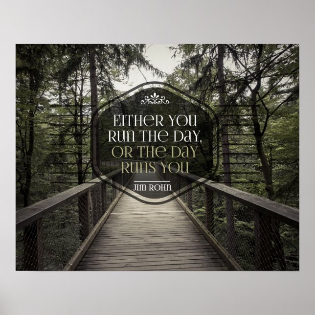 Poster Executar O Dia (Frente)