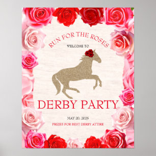 Poster Executar para as Boas-vindas do Partido Derby do R
