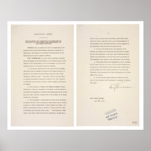 Poster Executive Order 9981 Desegregation of Armed Forces