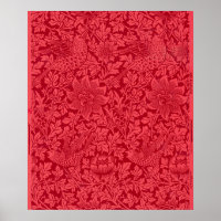 Exemplo de Bird, Anemone Wallpaper de Morris