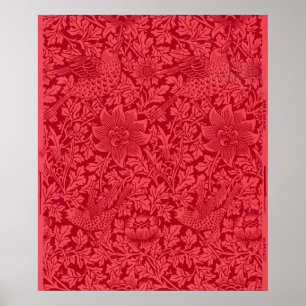 Poster Exemplo de Bird, Anemone Wallpaper de Morris