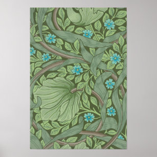 Poster Exemplo de padrão de papel de parede com Forget-Me