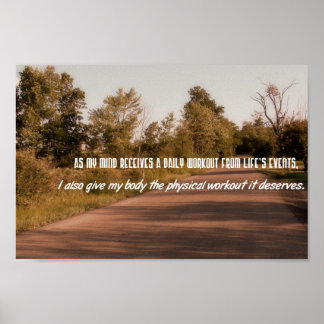 Poster Exercer Cotações Motivacionais — Workout Físico
