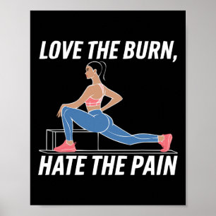 Poster Exercício de Agachamento Búlgaro Fitness Musculaçã