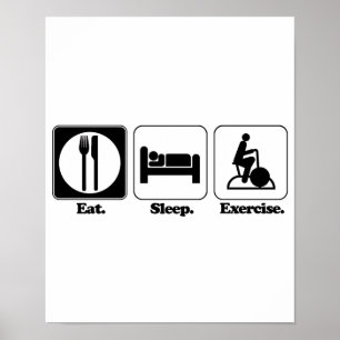 Pôster exercício do sono