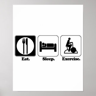 Pôster exercício do sono