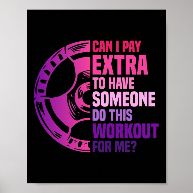 Poster Exercício Engraçado Mulheres Trabalhando (Frente)