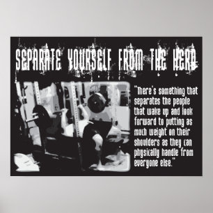 Pôster Exercício inspirador