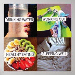 Pôster Exercício inspirador