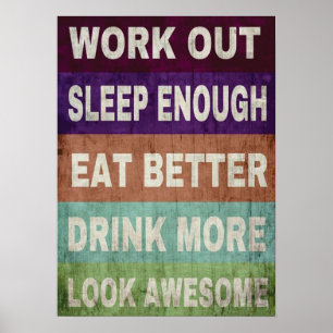 Pôster Exercício inspirador
