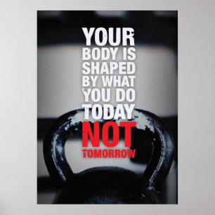Pôster Exercício inspirador