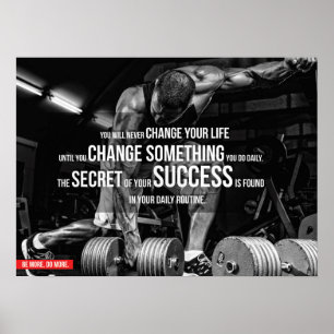 Pôster Exercício inspirador