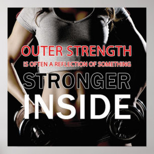 Pôster Exercício inspirador