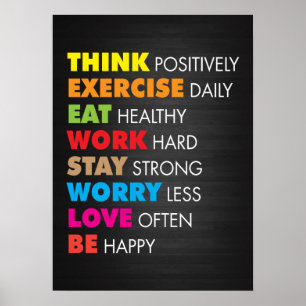 Pôster Exercício inspirador