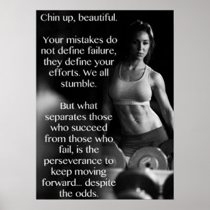 Pôster Exercício inspirador