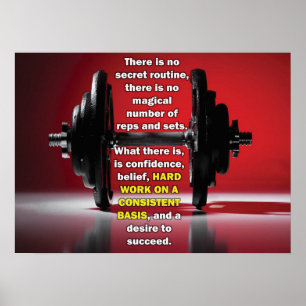 Pôster Exercício inspirador