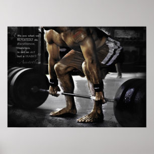 Pôster Exercício inspirador