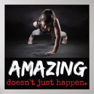 Pôster Exercício inspirador