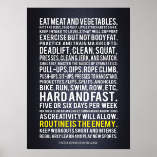 Pôster Exercício inspirador