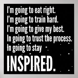 Pôster Exercício inspirador