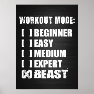 Pôster Exercício inspirador