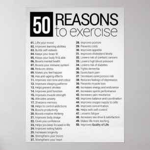 Pôster Exercício inspirador